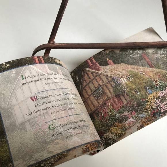 Vtg Friendship Quote Book, Happy is the House that Shelters a Friend, Xmas Gift - Picture 8 of 10